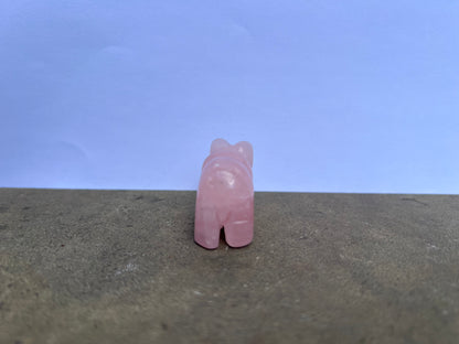 Small Rose Quartz Polar Bear image 3