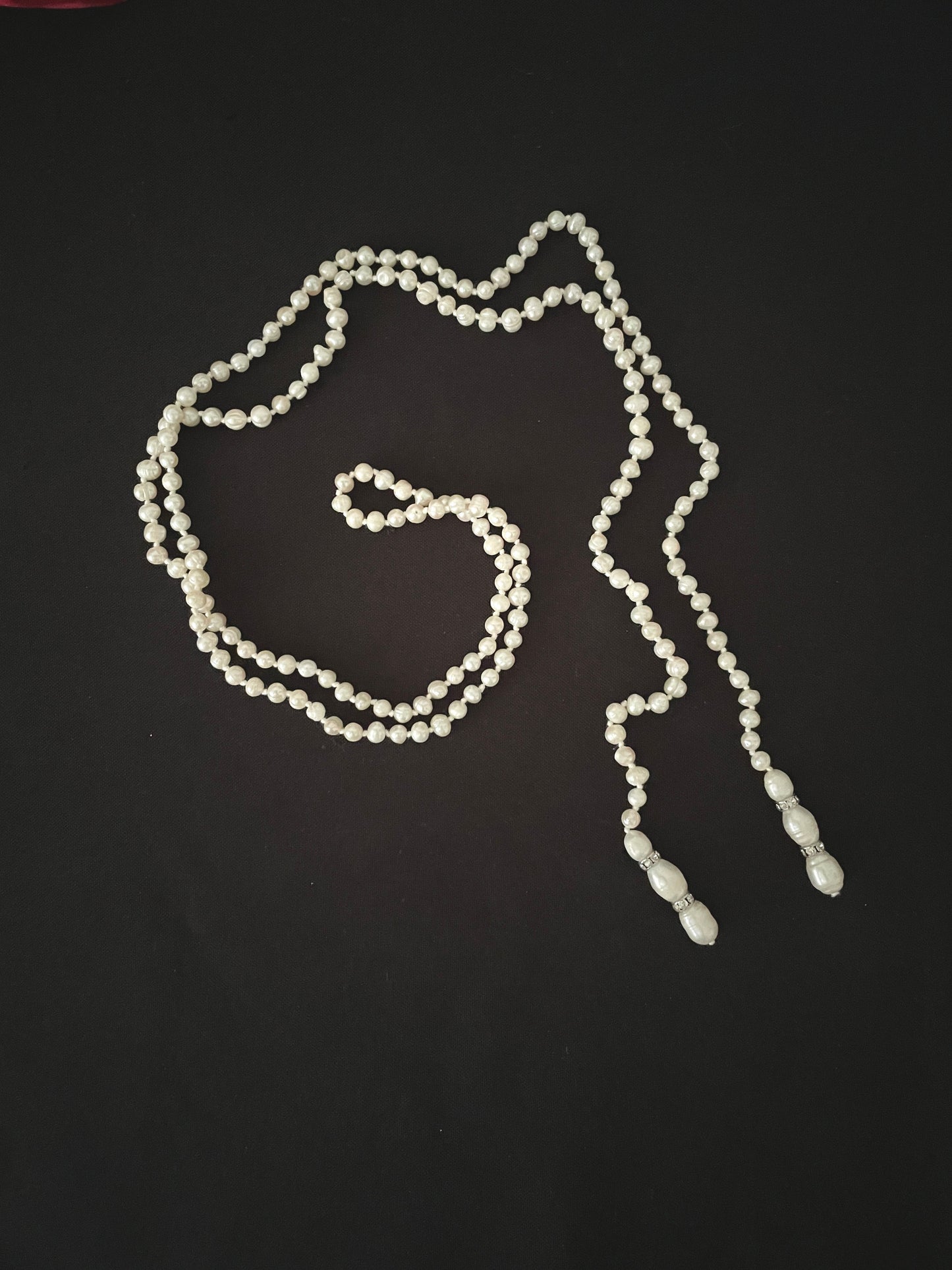 Pearl Bead Lariat Necklace image 1