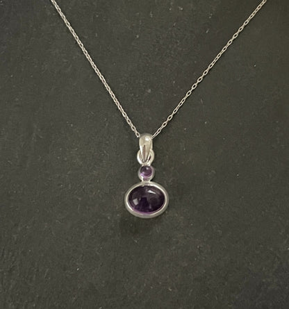 Amethyst and Silver Pendant image 0