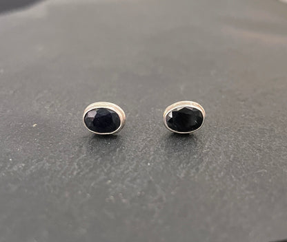 Oval Sapphire Stud Earrings image 0