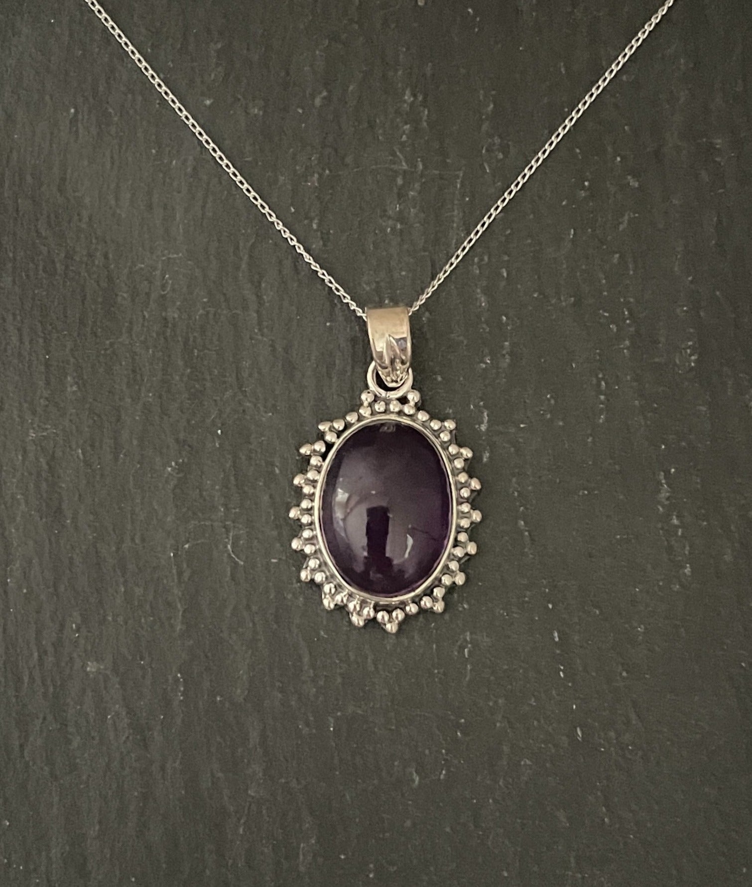 Amethyst Oval Pendant image 0