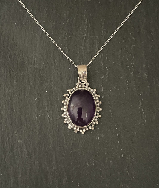 Amethyst Oval Pendant image 0