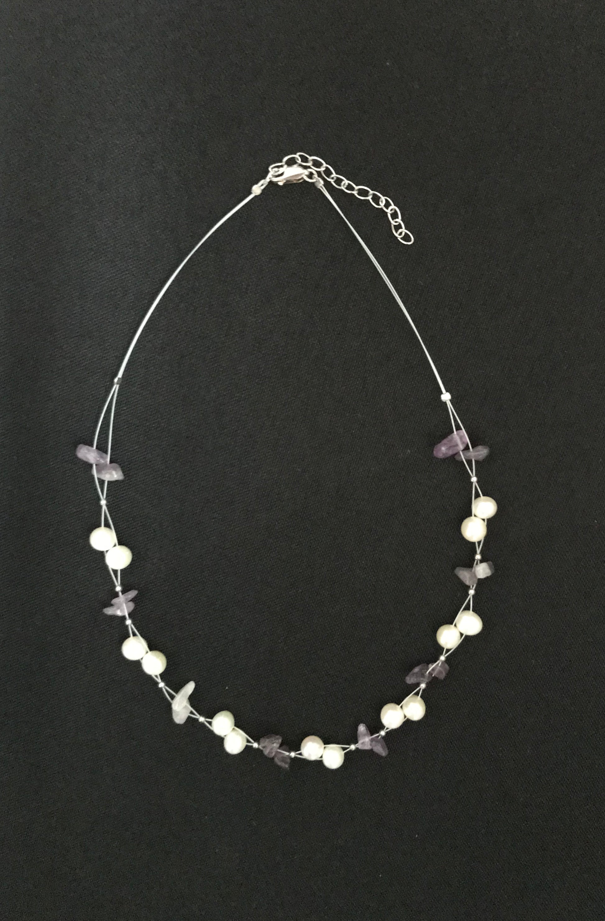 Pearl and Gemstone Necklace image 3