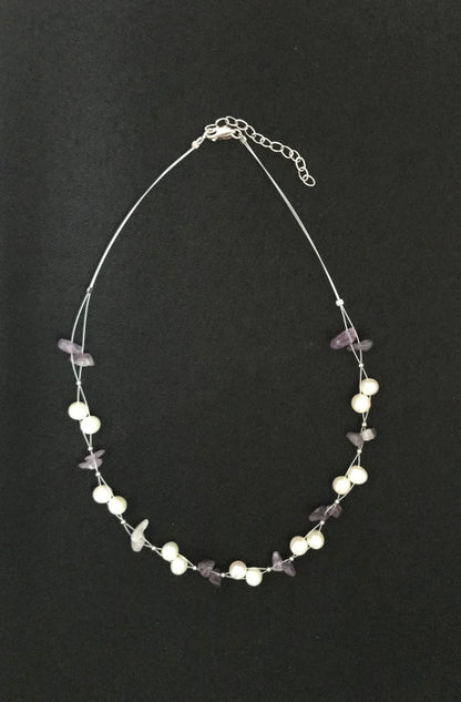 Pearl and Gemstone Necklace image 3
