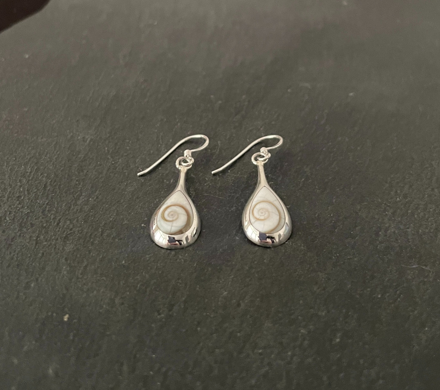 Shiva Shell Teardrop Earrings image 1