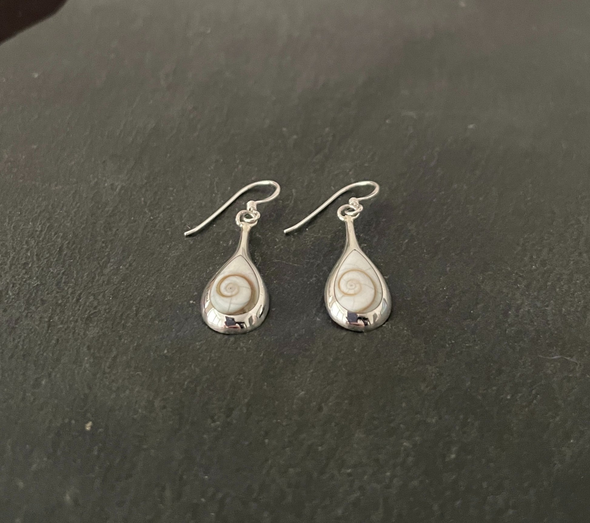 Shiva Shell Teardrop Earrings image 1
