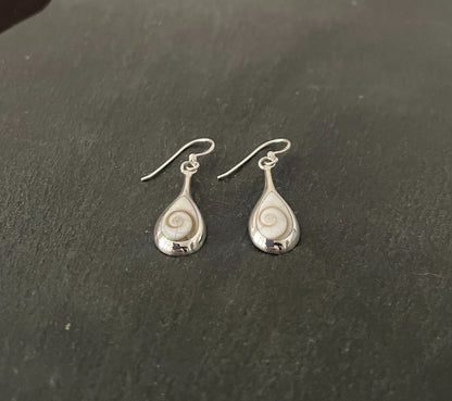 Shiva Shell Teardrop Earrings image 1