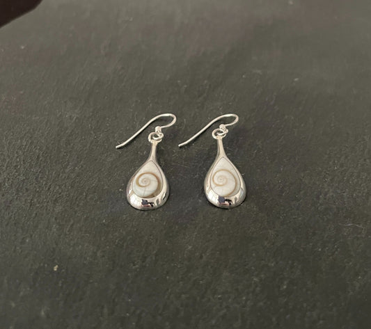 Shiva Shell Teardrop Earrings image 1