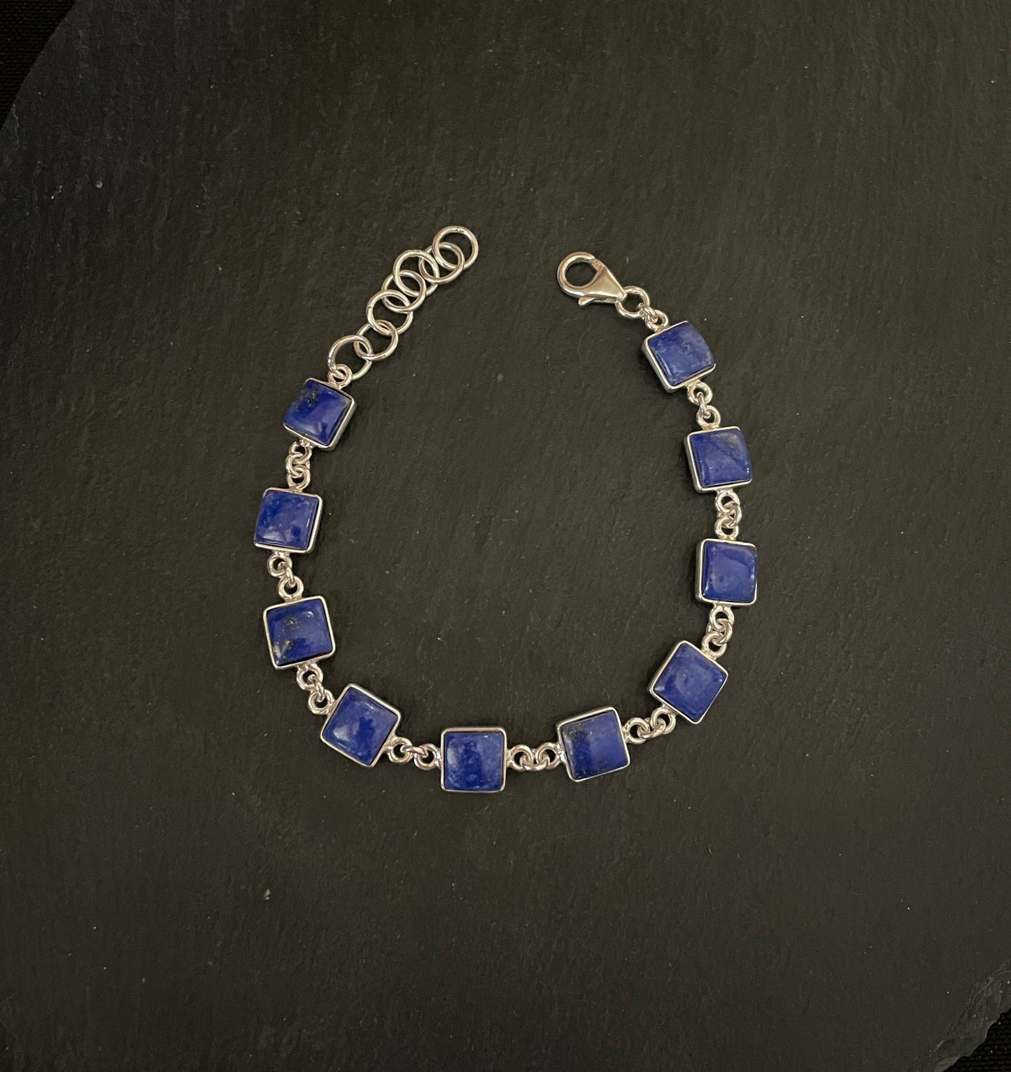 Square Lapis Lazuli Bracelet image 1