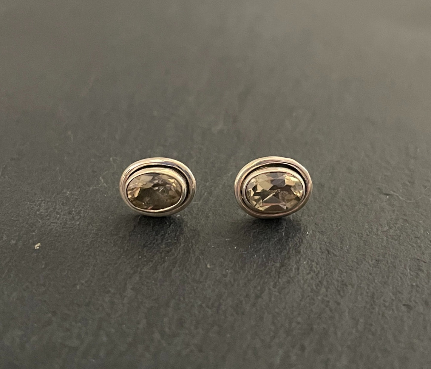 Citrine Oval Stud Earrings image 0