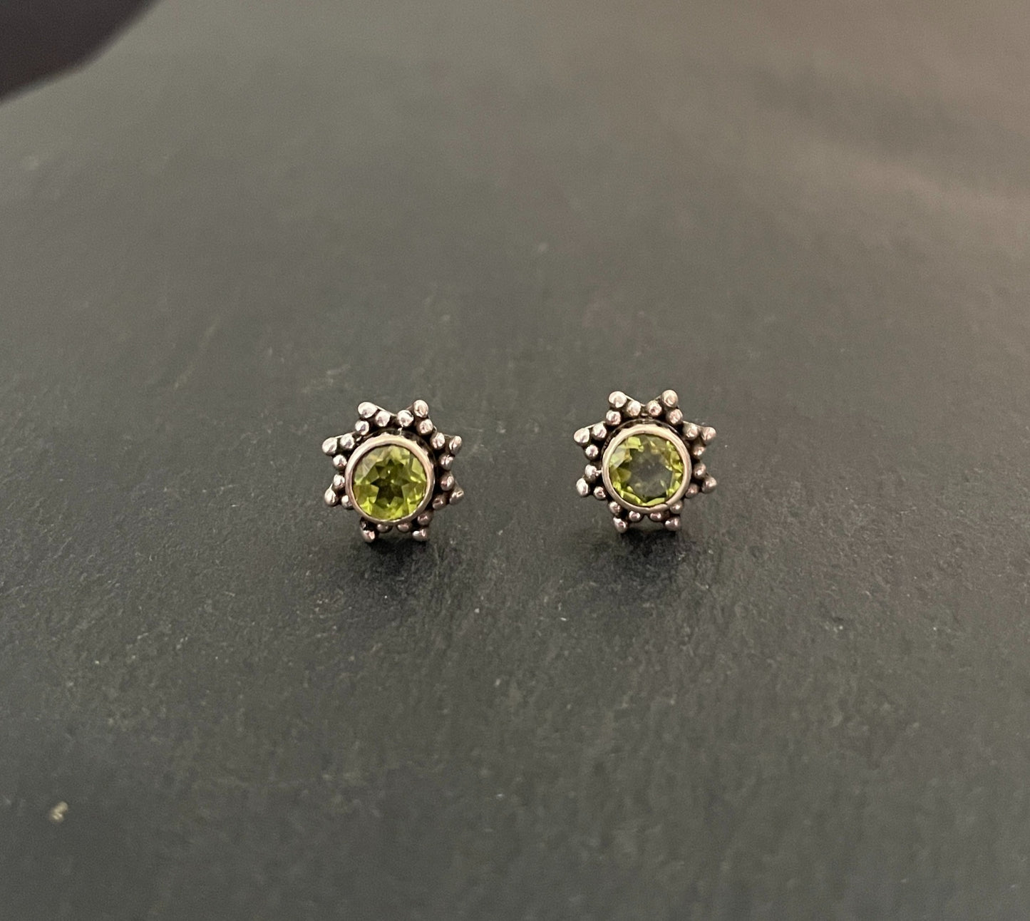 Peridot Stud Earrings image 0
