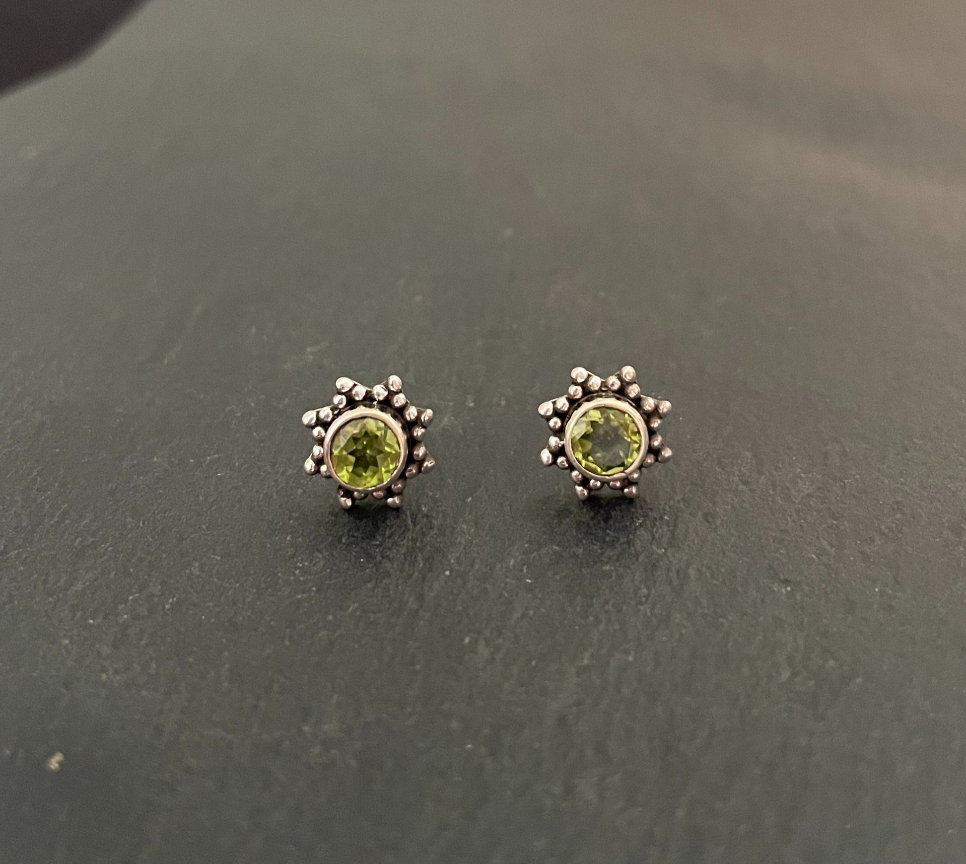 Peridot Stud Earrings image 0