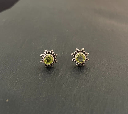 Peridot Stud Earrings image 0