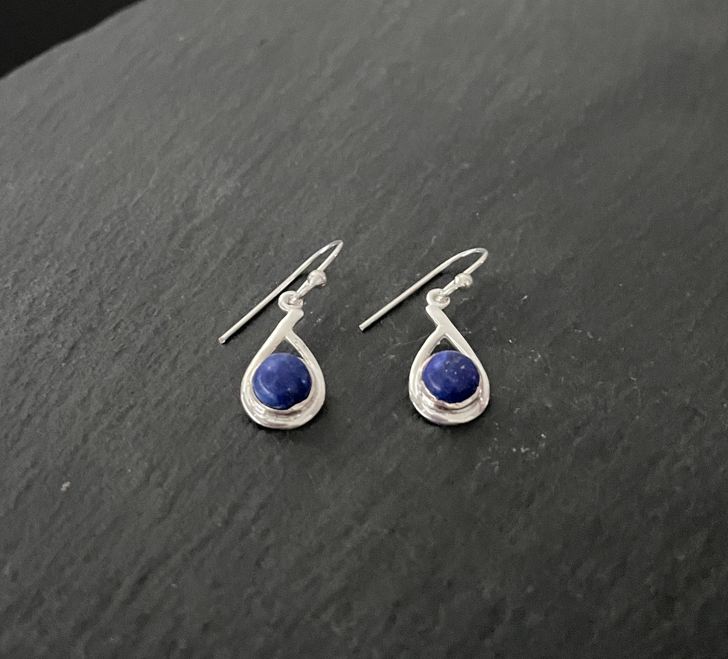 Lapis Lazuli Teardrop Earrings image 1