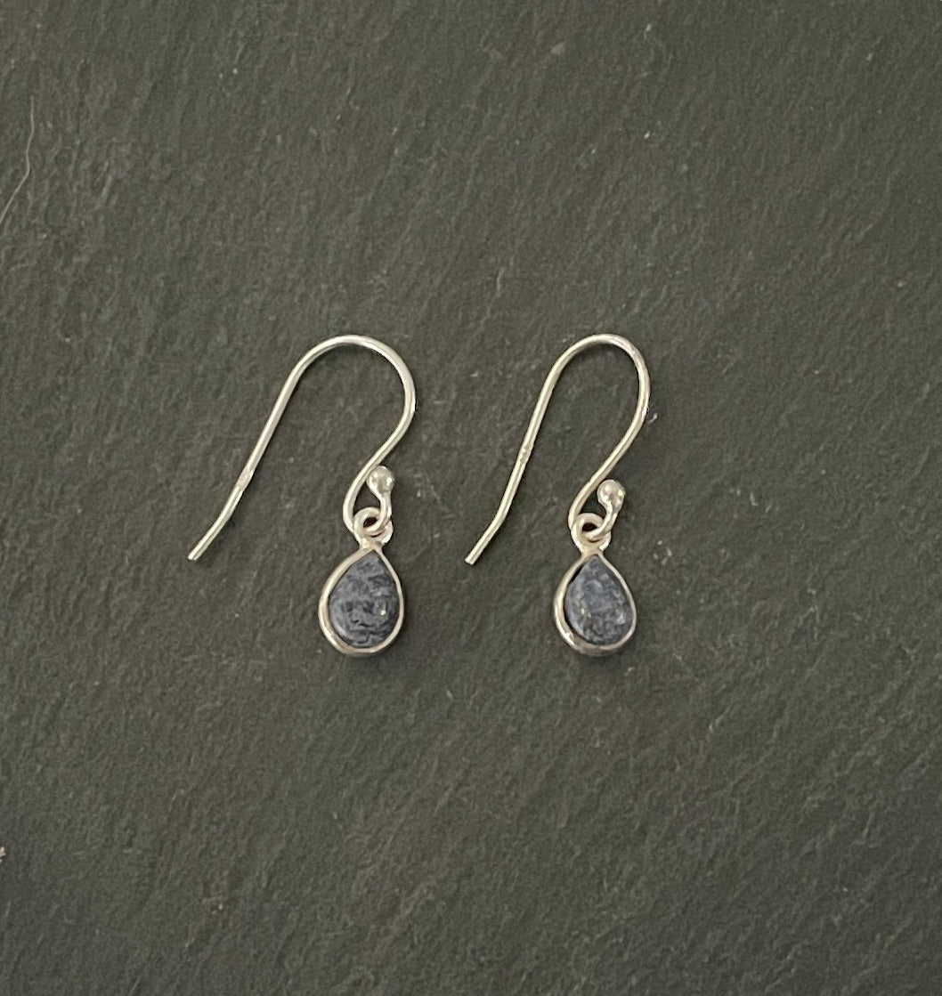 Lapis Lazuli Teardrop Earrings image 0