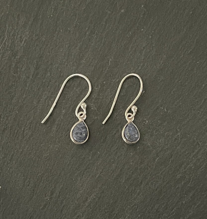 Lapis Lazuli Teardrop Earrings image 0