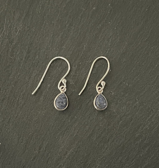 Lapis Lazuli Teardrop Earrings image 0