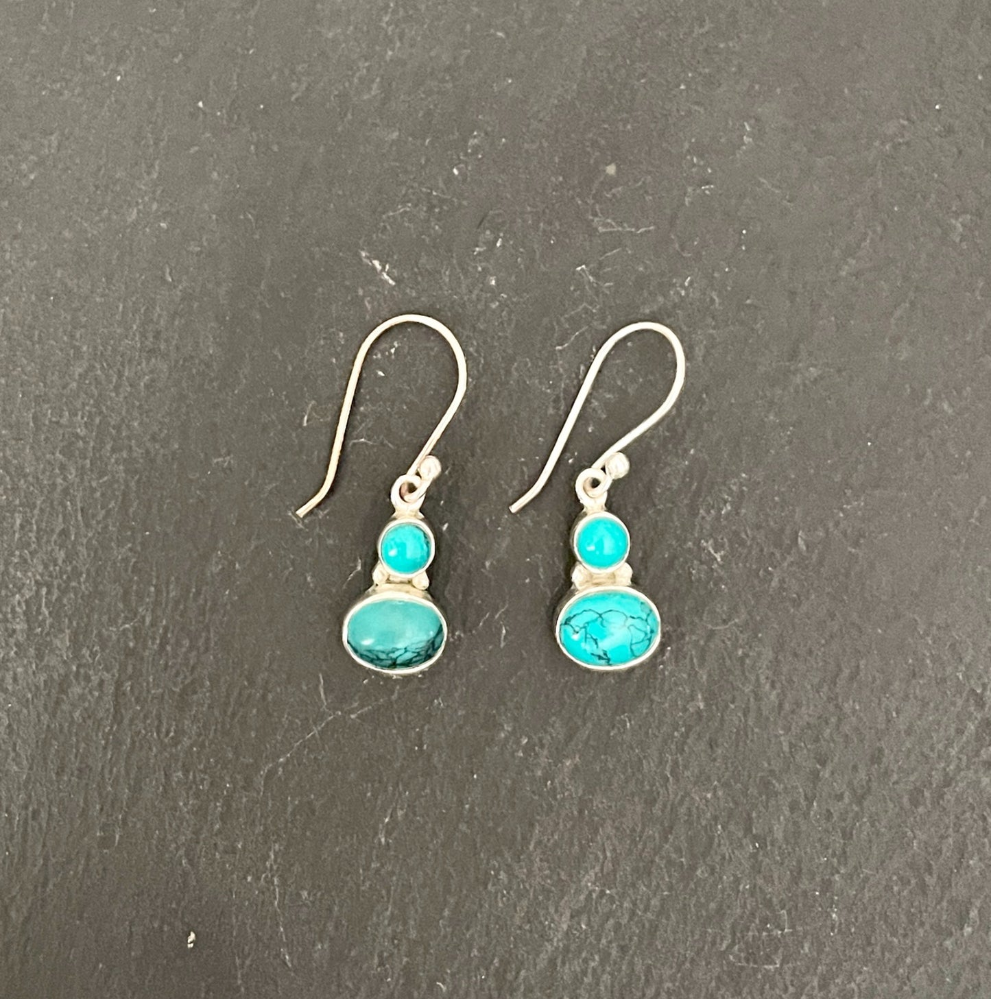 Turquoise and Silver Earrings image 0