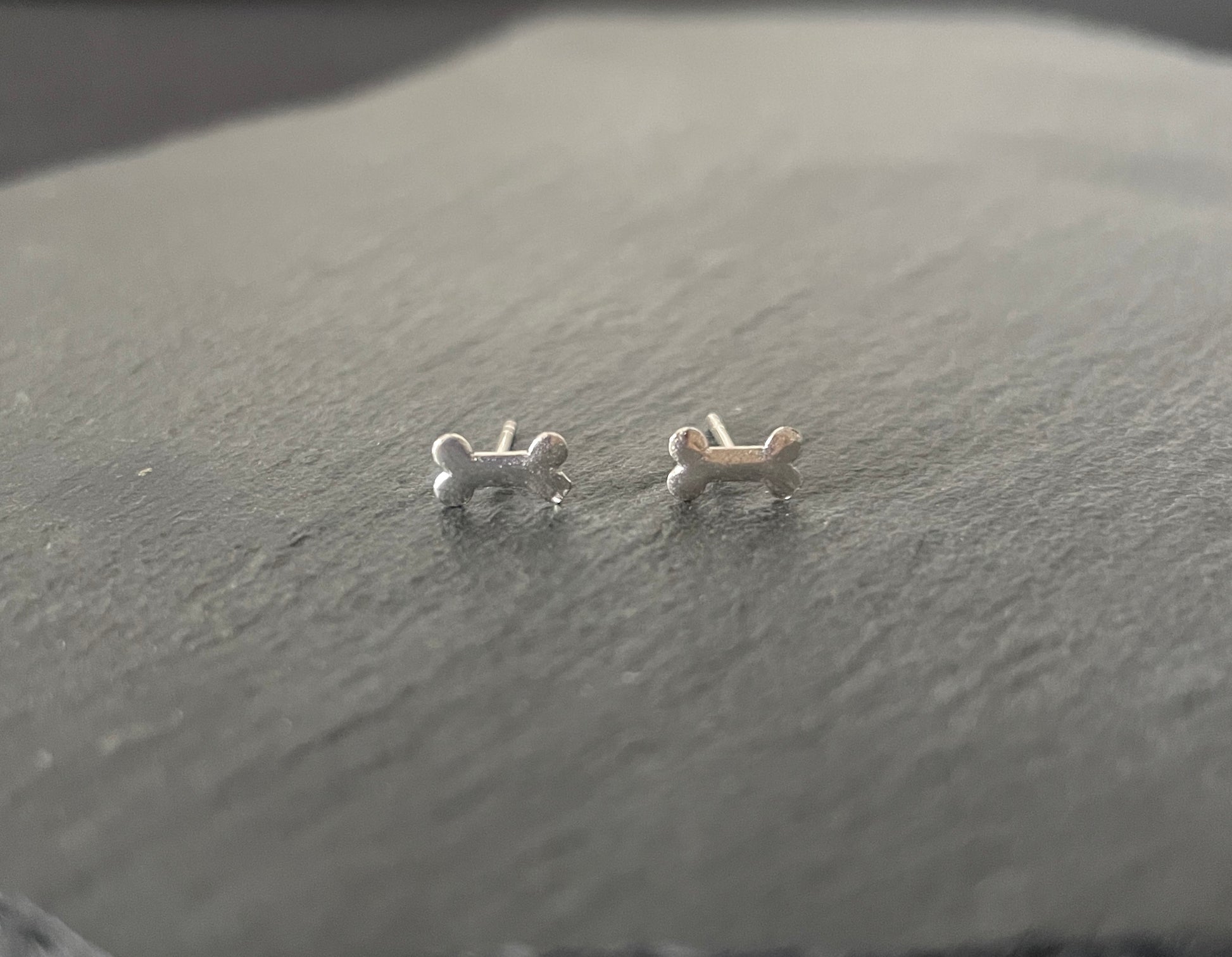 Silver Bone Studs image 0