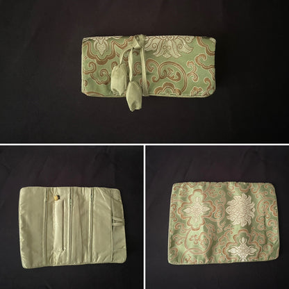 Green and Gold Jewellery Wrap