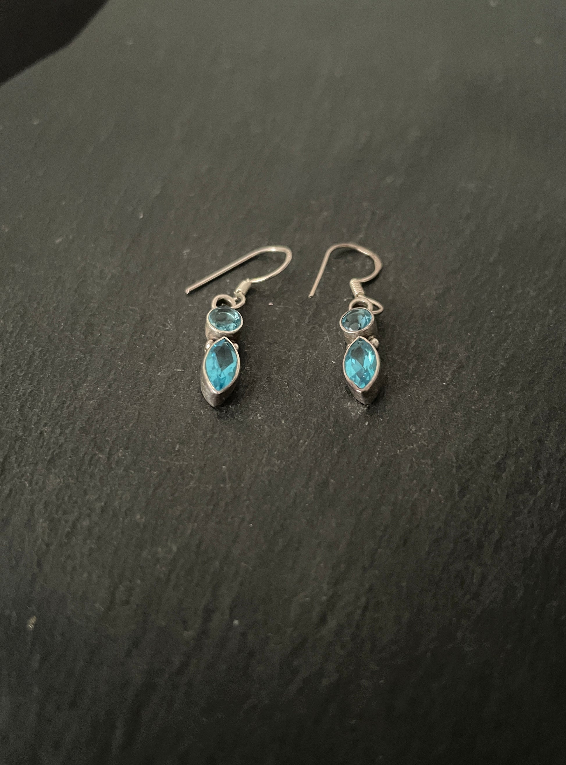Blue Topaz and Silver Earrings image 1