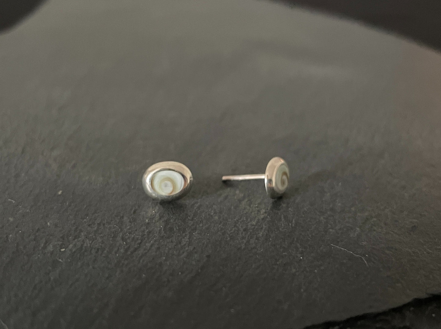 Shiva Shell Oval Stud Earrings image 1