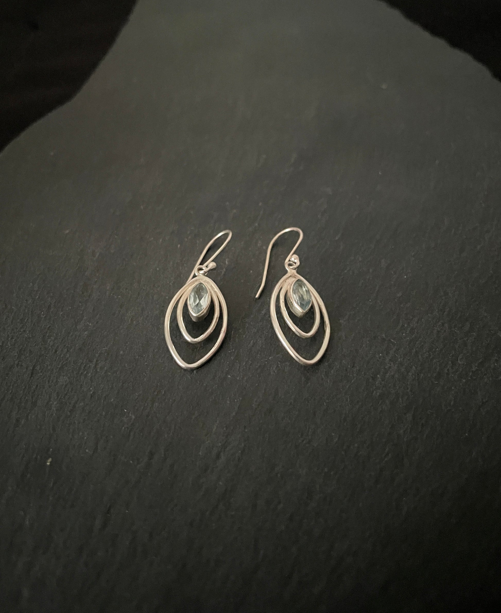 Blue Topaz and Silver Earrings image 1