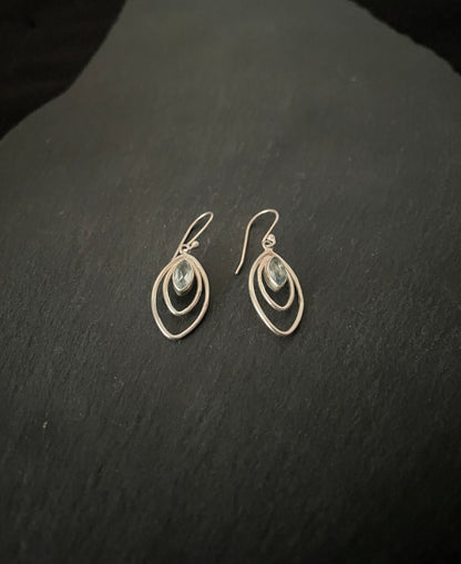 Blue Topaz and Silver Earrings image 1