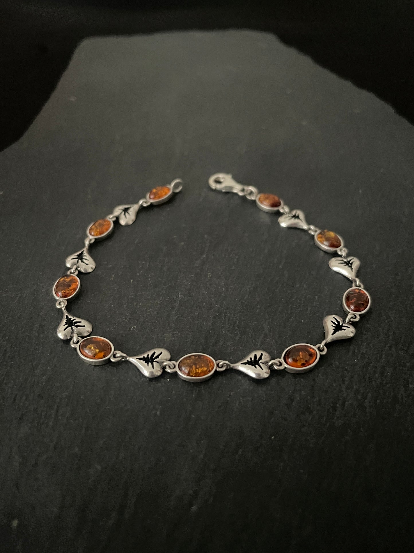 Amber and Silver Bracelet image 0