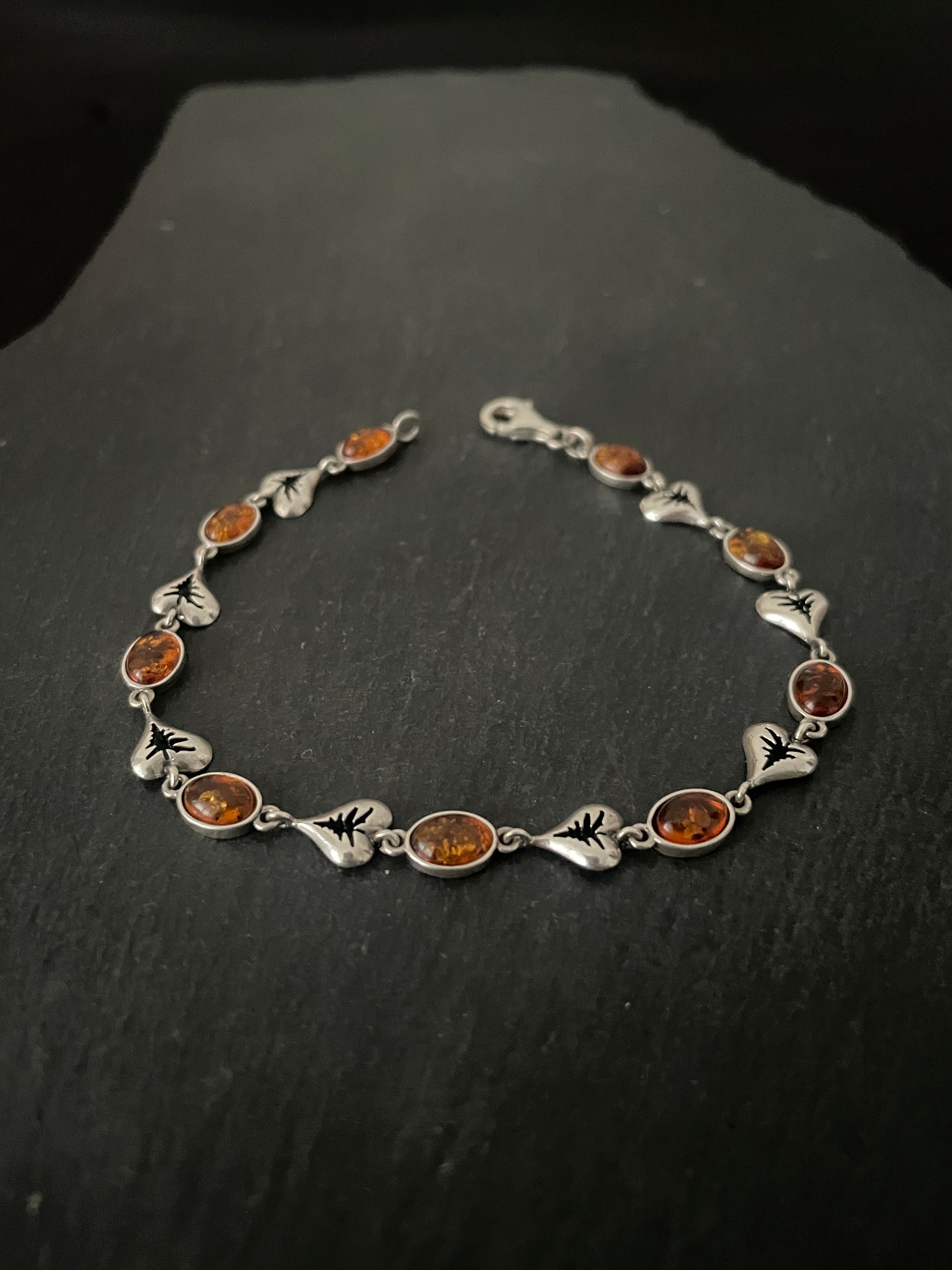 Amber and Silver Bracelet image 0