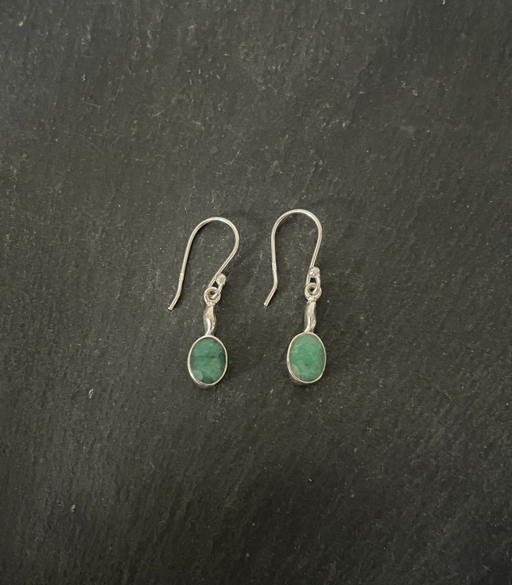 Emerald Oval Earrings image 0