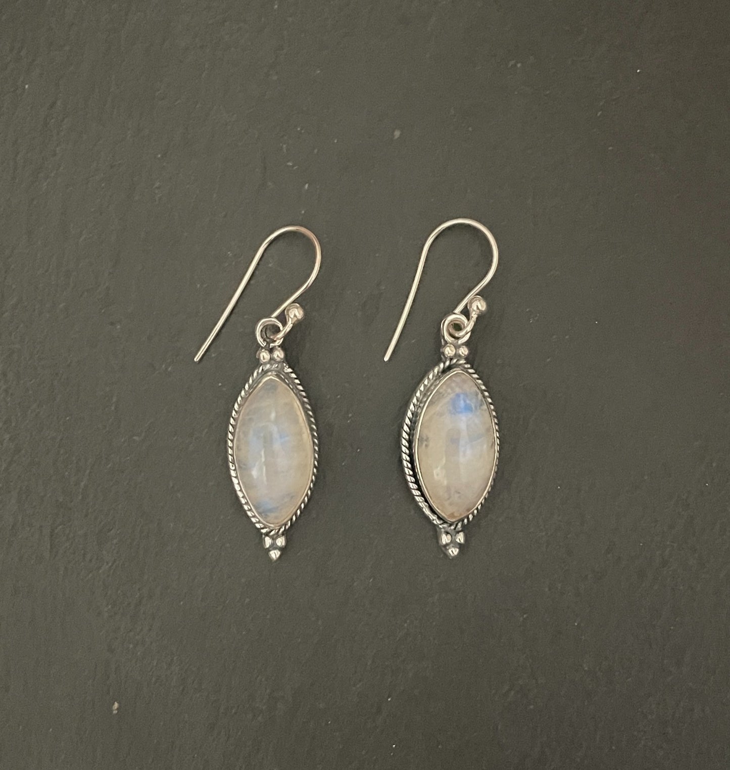 Moonstone Kite Drop Earrings image 0
