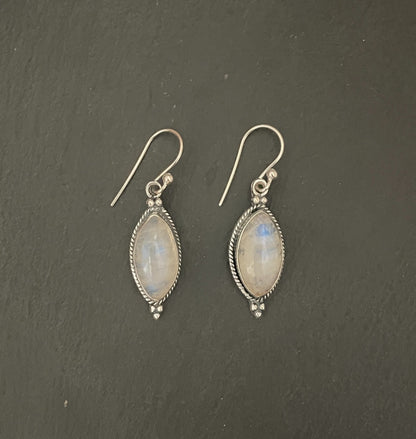 Moonstone Kite Drop Earrings image 0