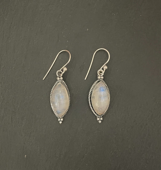 Moonstone Kite Drop Earrings image 0