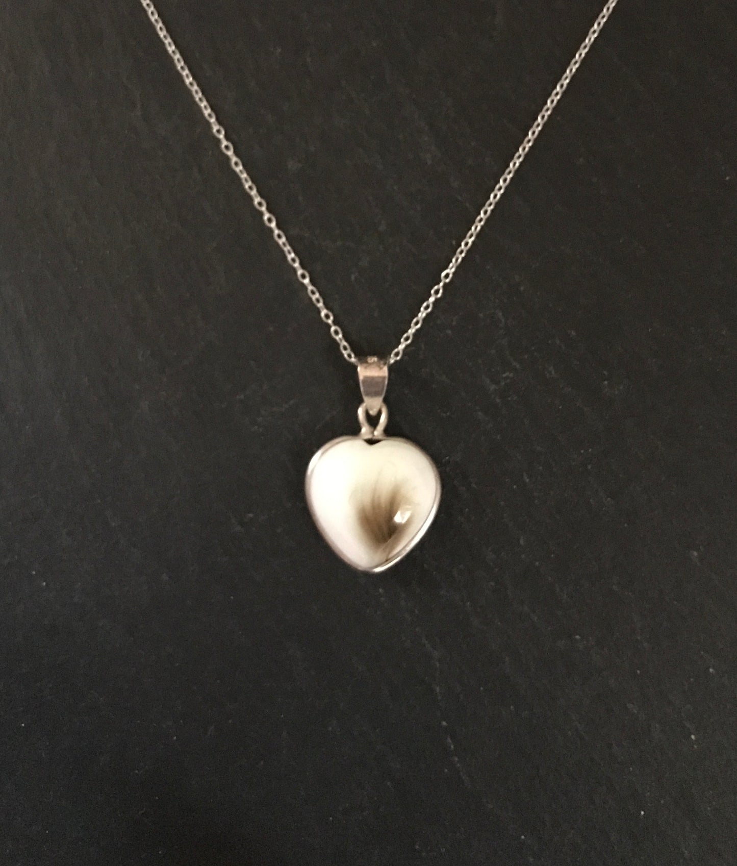 Shiva Shell and Silver Heart Pendant image 2