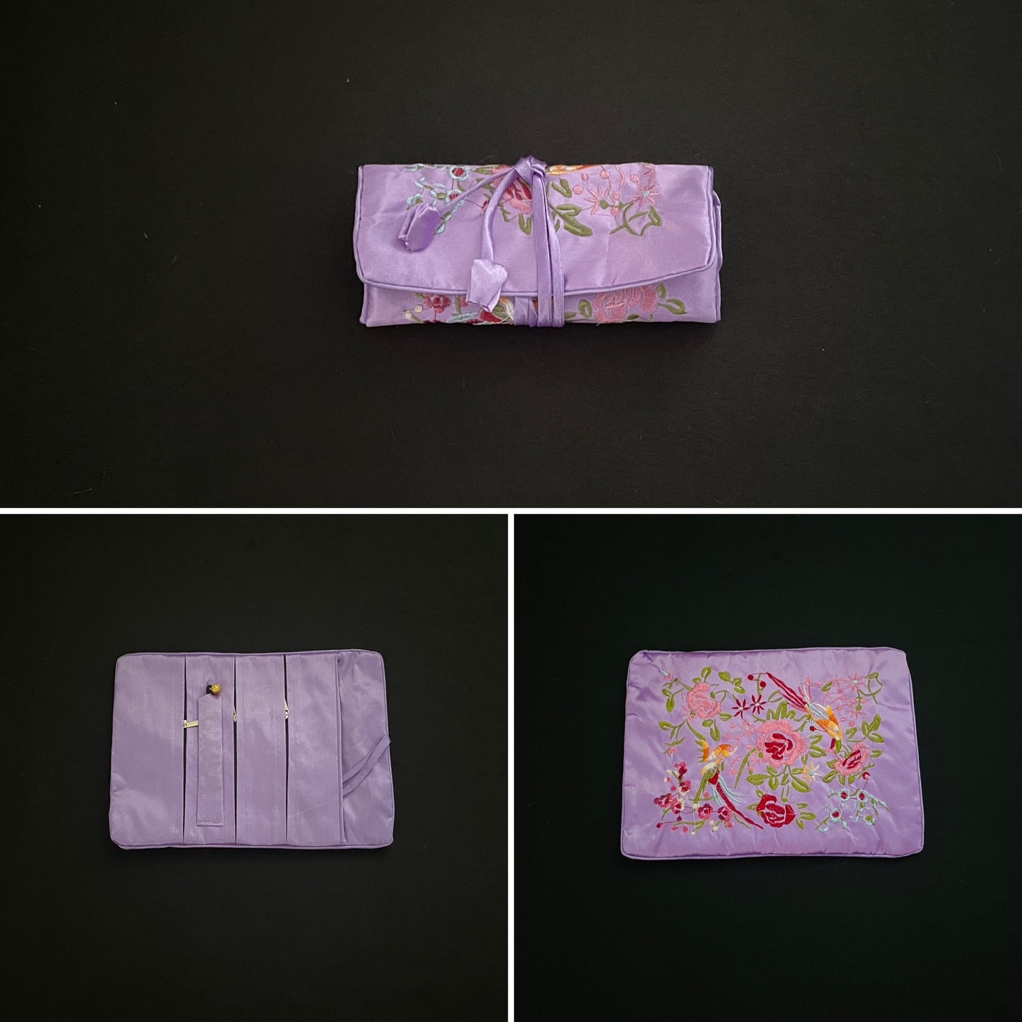 Purple Flower Jewellery Wrap image 0