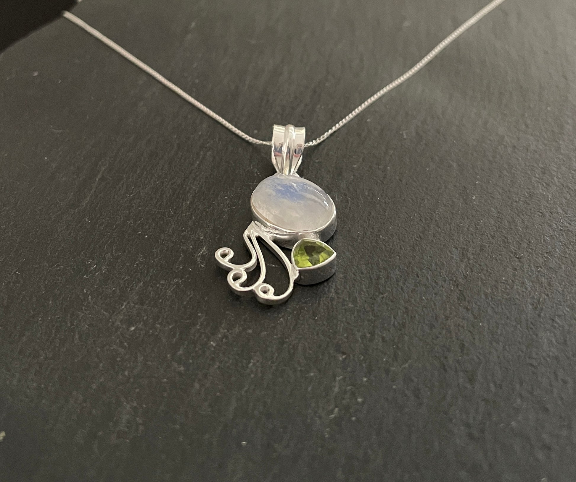 Two Stone Moonstone Pendant image 3
