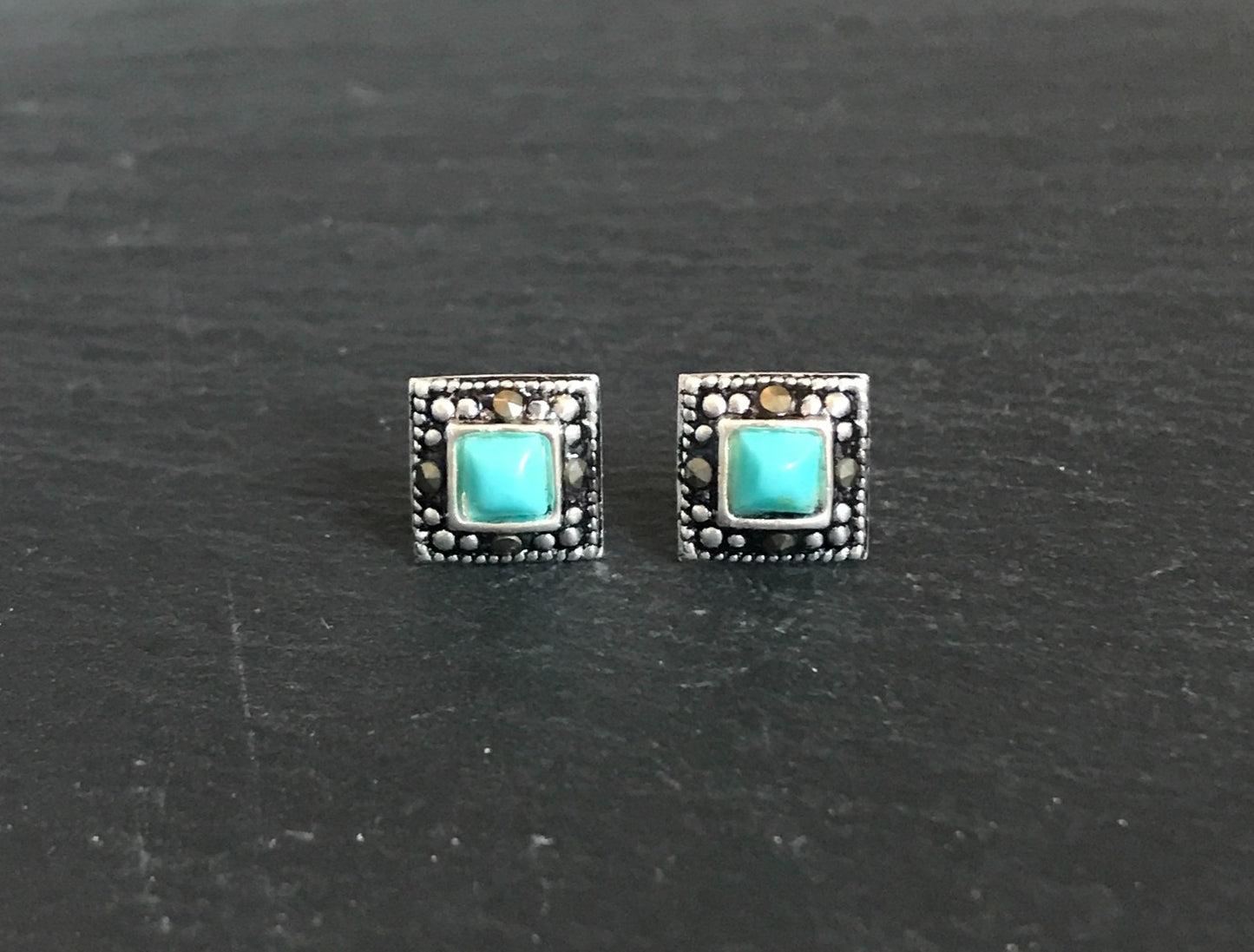 Marcasite Square Studs image 0