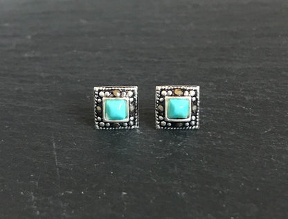 Marcasite Square Studs image 0