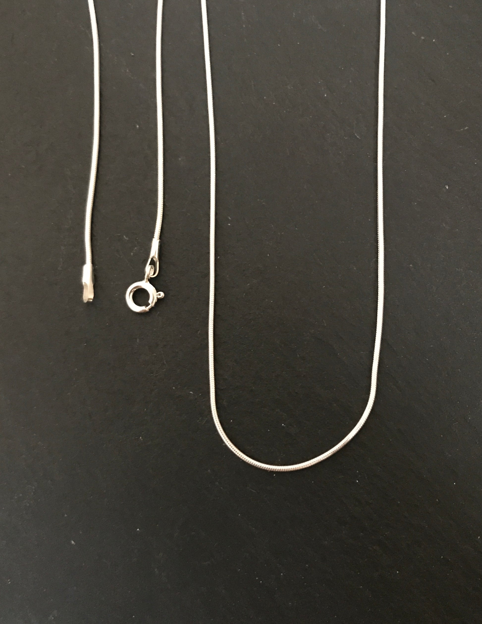 Sterling Silver Snake 1mm Chain image 0