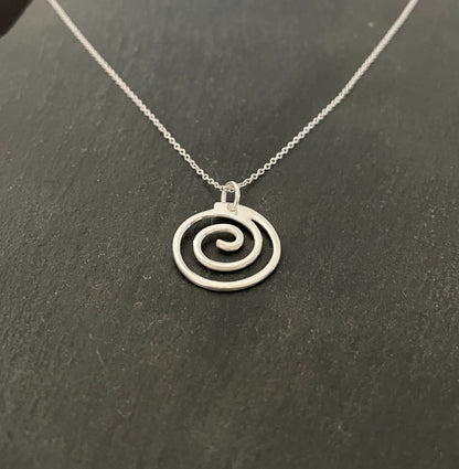 Silver Spiral Pendant image 1