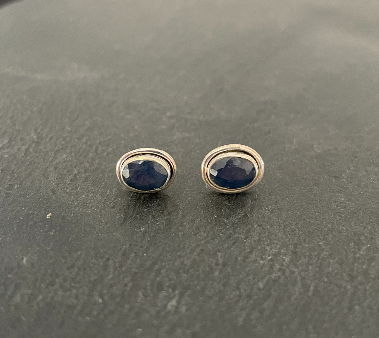 Oval Sapphire Stud Earrings image 0