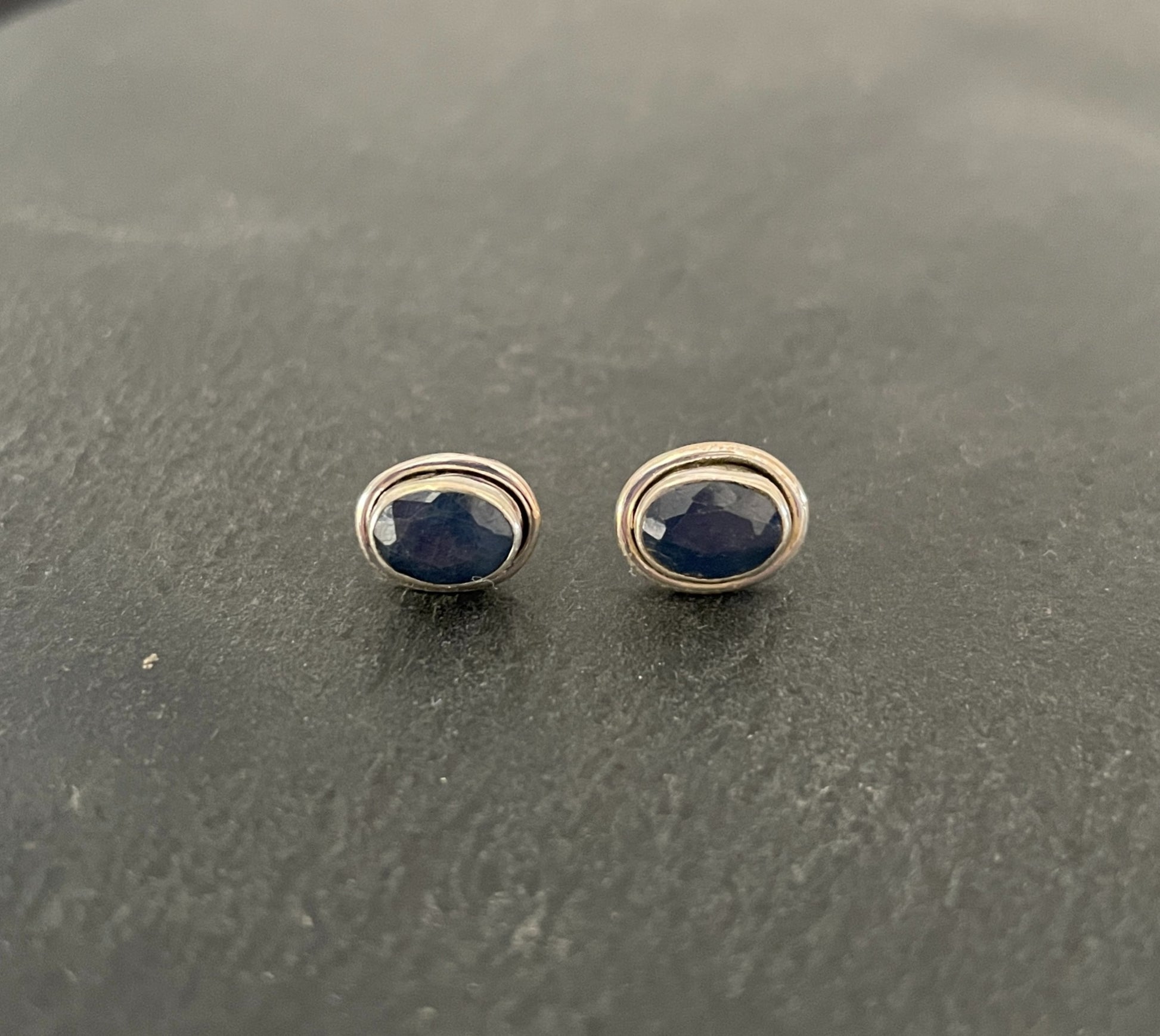 Oval Sapphire Stud Earrings image 0