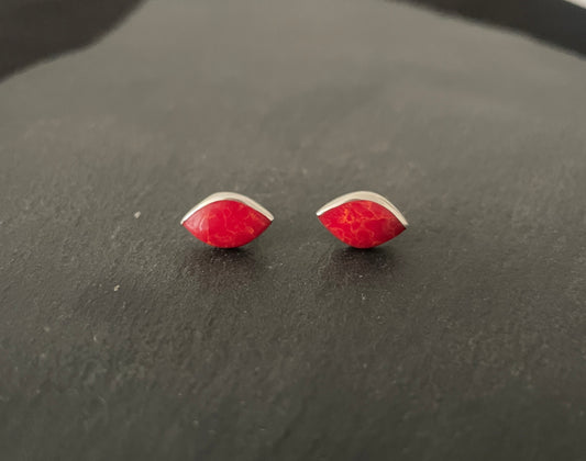 Coral Stud Earrings image 0