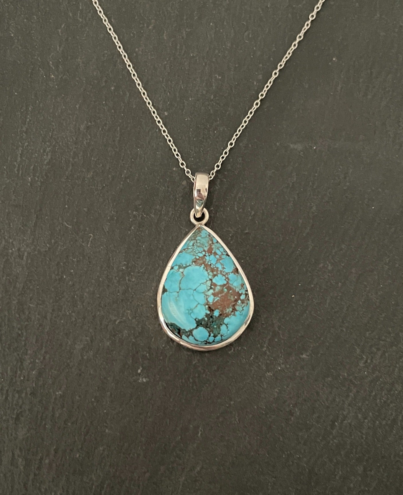 Turquoise Teardrop Pendant image 0