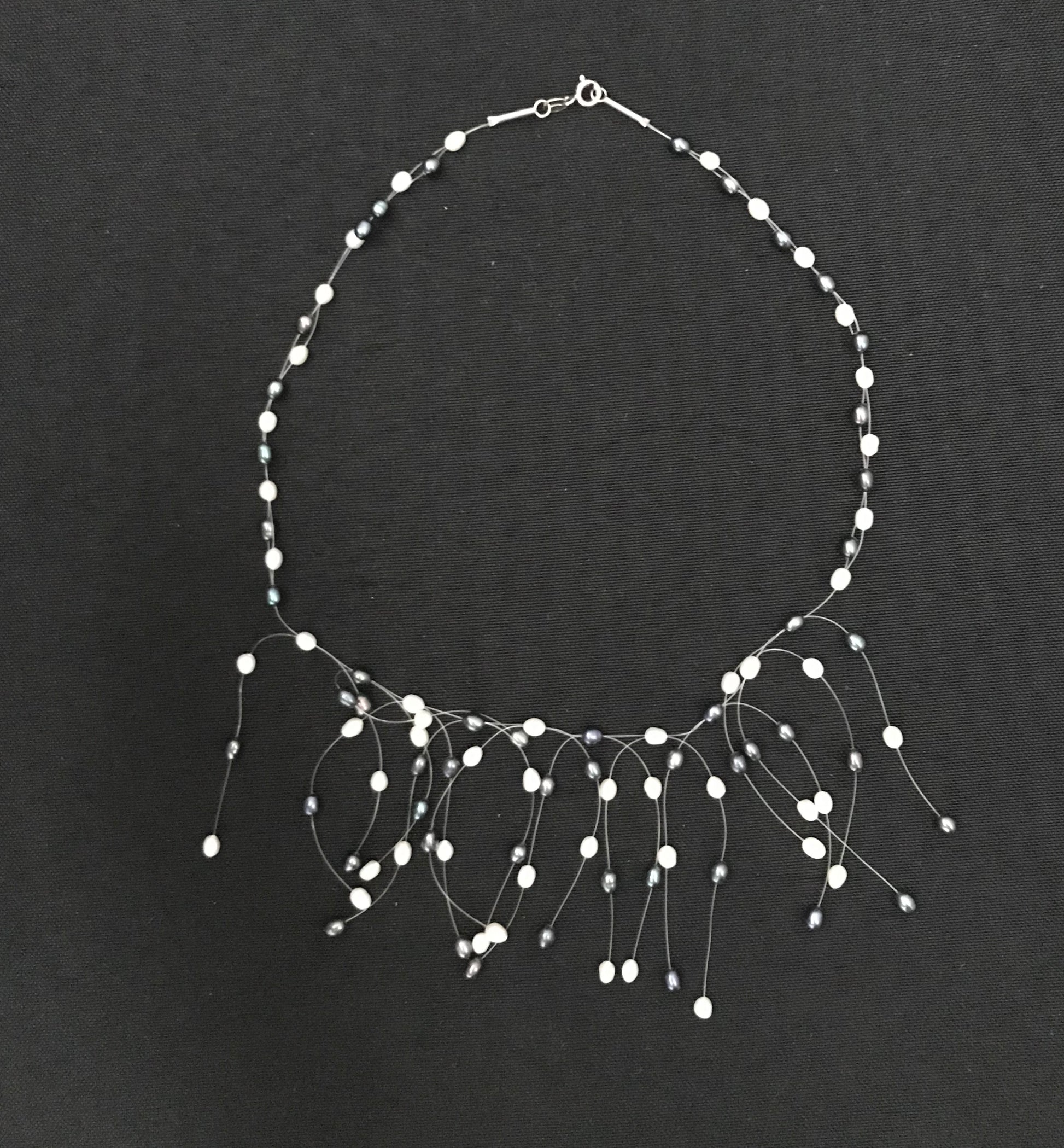 Pearl Waterfall Necklace image 0