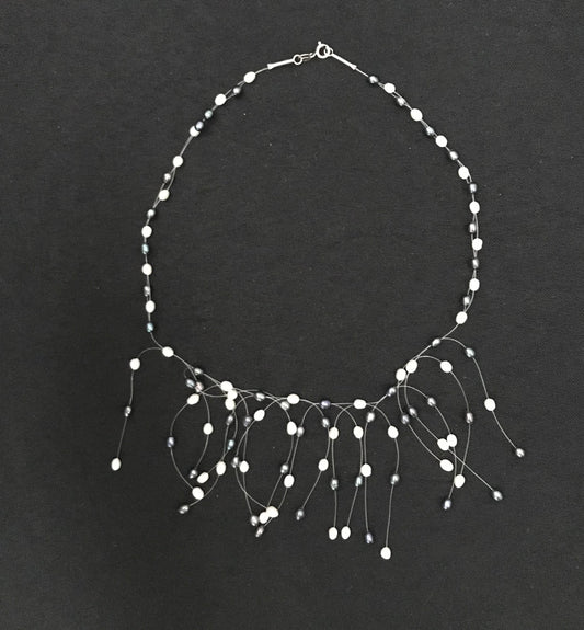 Pearl Waterfall Necklace image 0