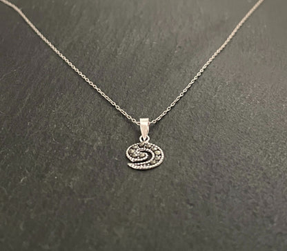 Marcasite Swirl Pendant image 1