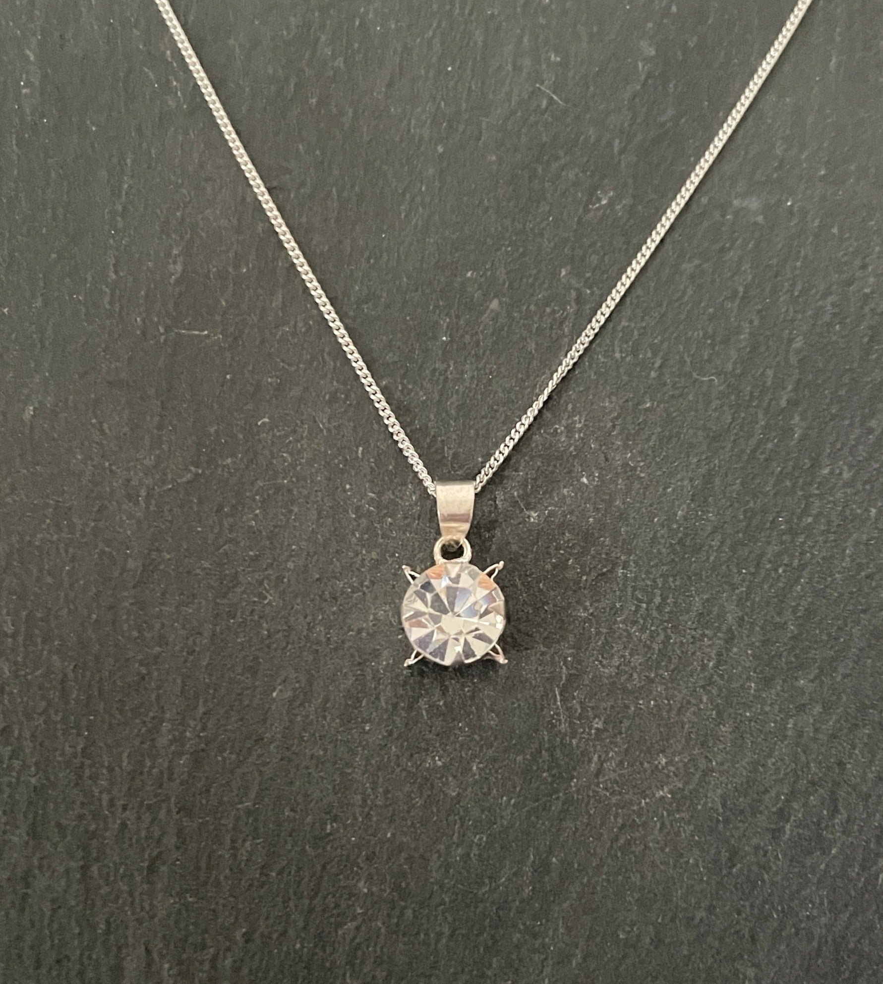 Cubic Zirconia Round Pendant image 0