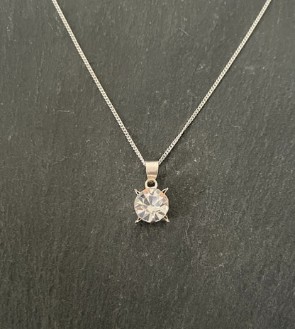 Cubic Zirconia Round Pendant image 0